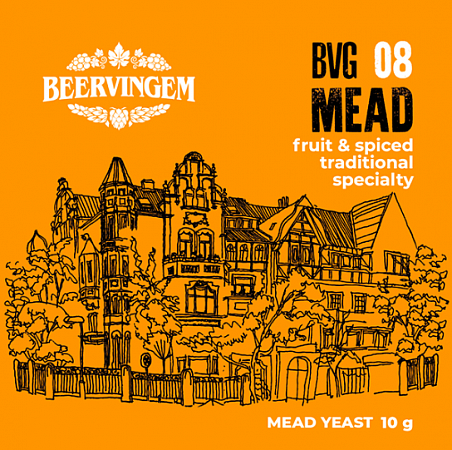 Дрожжи Beervingem для медовухи Mead BVG-08, 10 г 