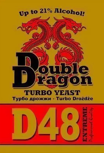 Дрожжи спиртовые Double Dragon D48, 132 г
